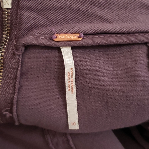Free People Purple Mini Skirt Denim - Picture 5 of 8